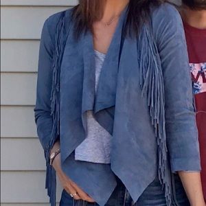 Suede fringe jacket